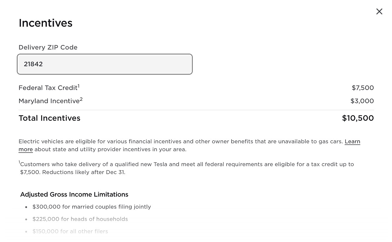 tesla tax credit tool