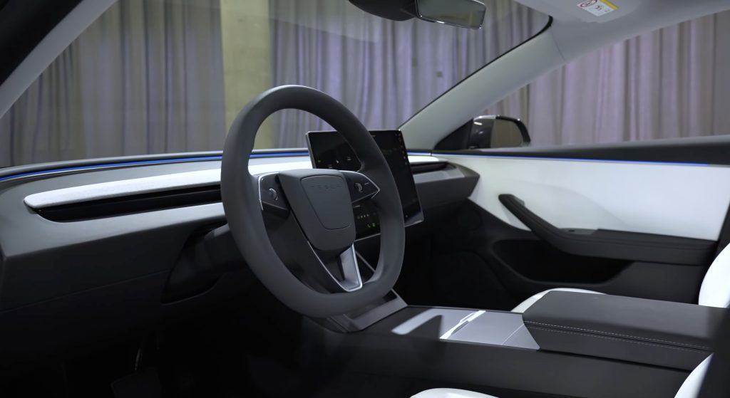 Tesla modifies airbag placement in Model 3 Highland