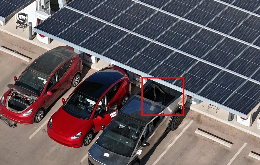 tesla cybertruck frunk cutout