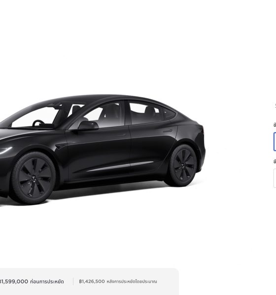 Tesla-model-3-highland-Thailand