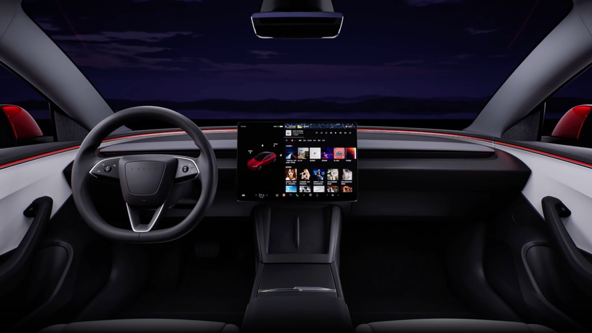 Tesla Model Y's ambient lighting design changes revealed in leaked video