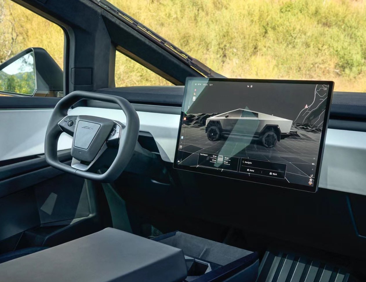 Tesla Cybertruck UI and interior get closer looks in new photos