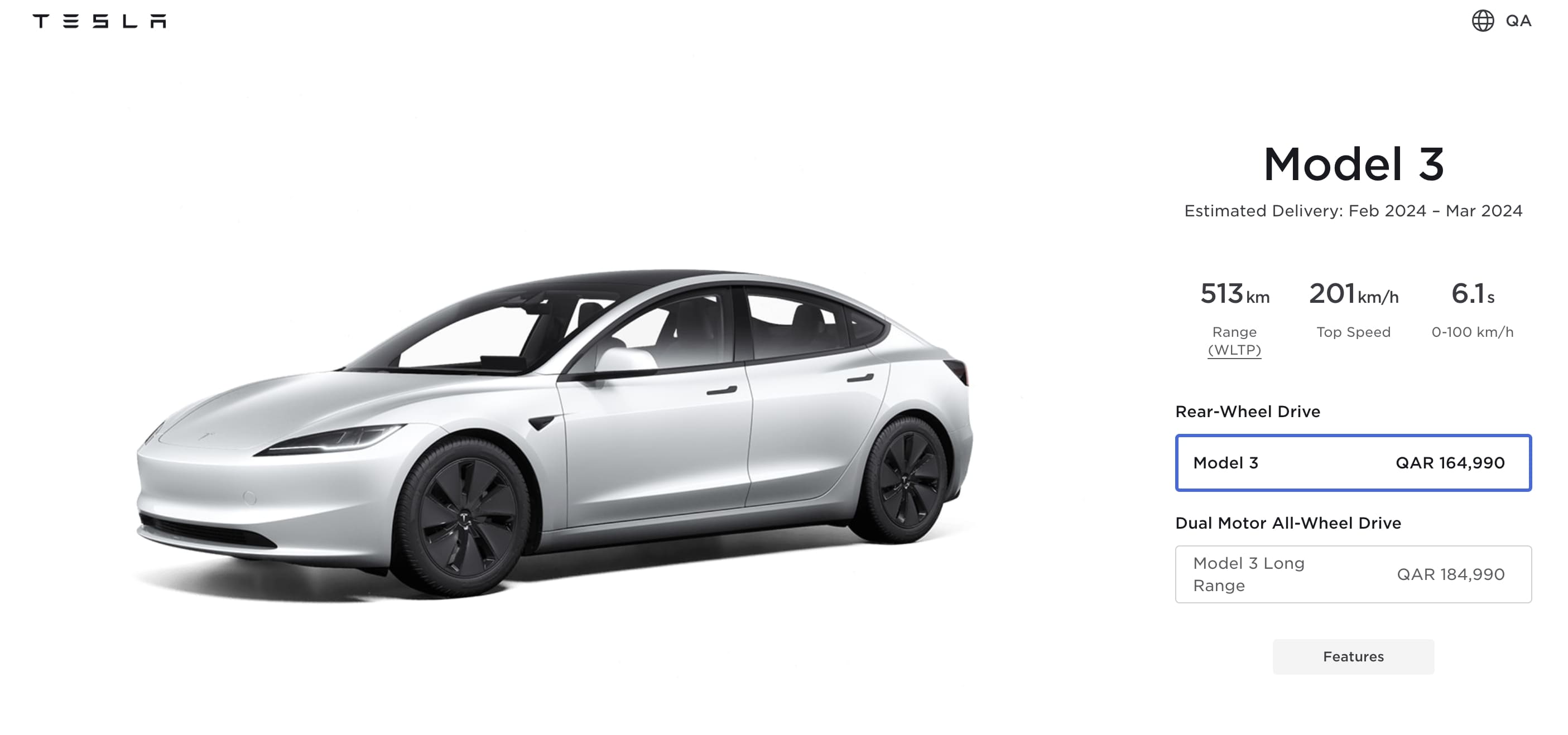 Model 3 configurator deals
