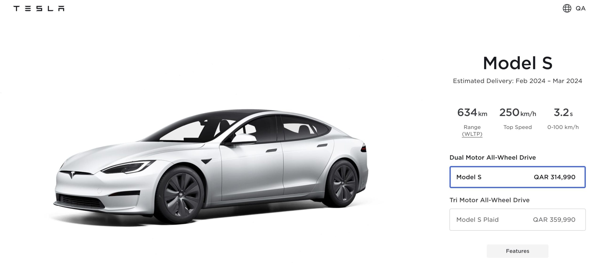 Tesla available in clearance which countries