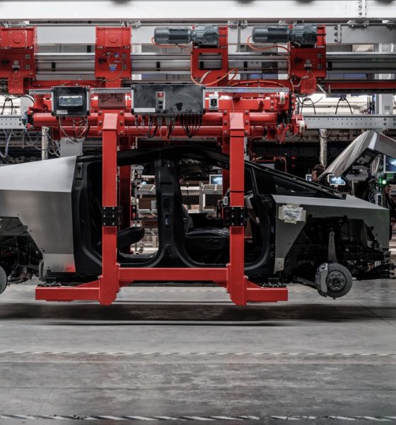 tesla cybertruck production at giga texas