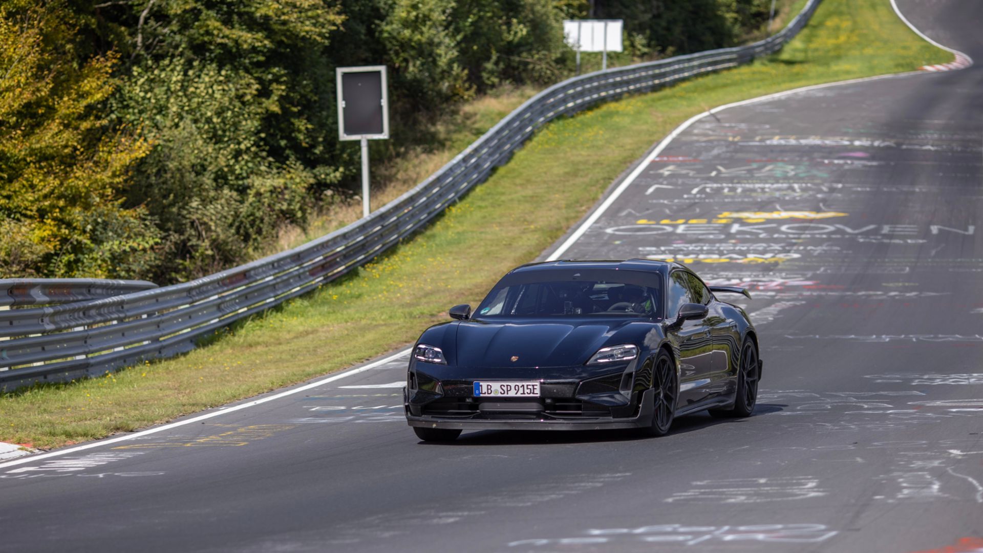 Porsche Taycan pre series unit runs 7 07.55 lap around Nurburgring