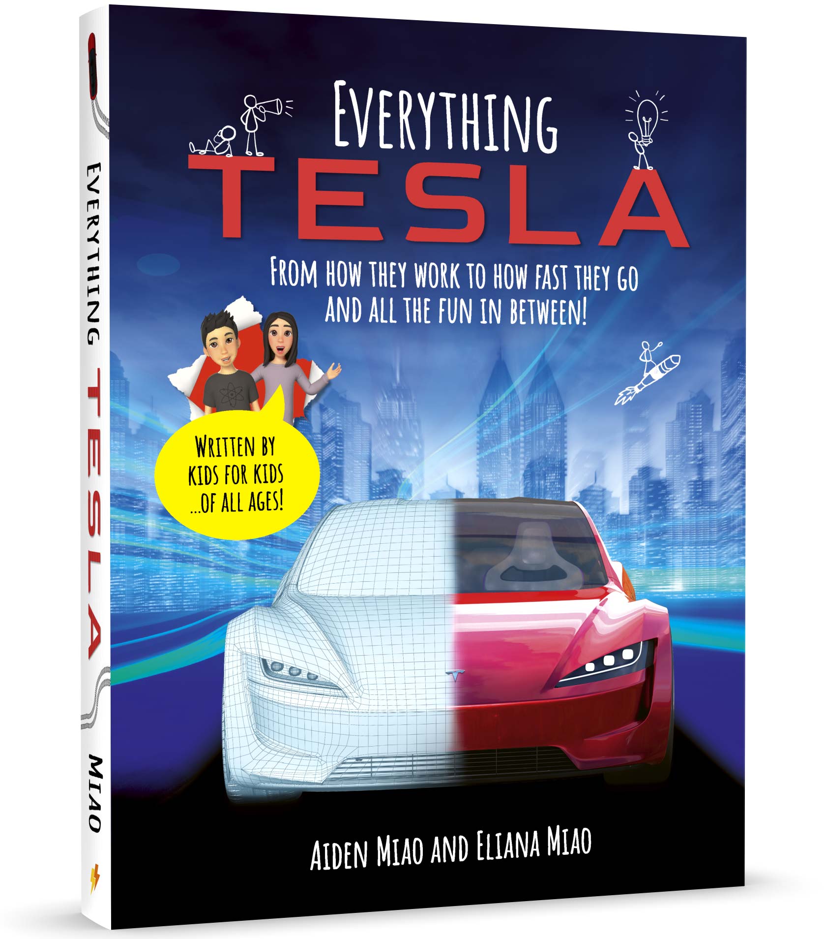 Young Tesla enthusiasts write 200-page kids’ book on the automaker