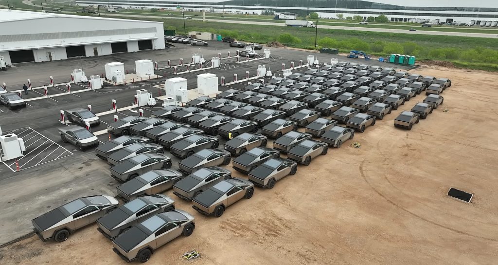 Around 380 Cybertrucks were spotted at Tesla’s Giga Texas Auto Recent