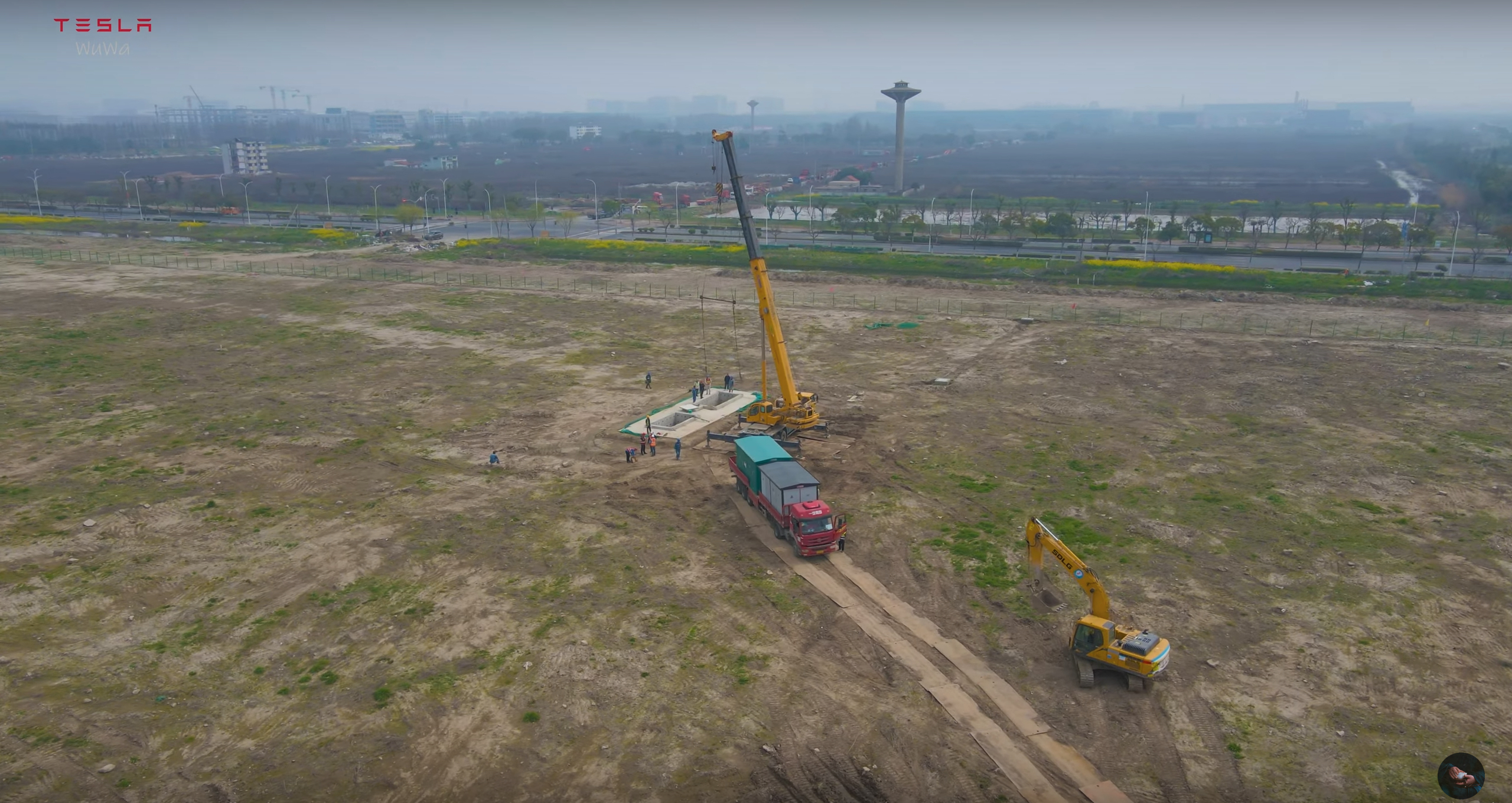 Tesla appears to be starting Megafactory Shanghai construction