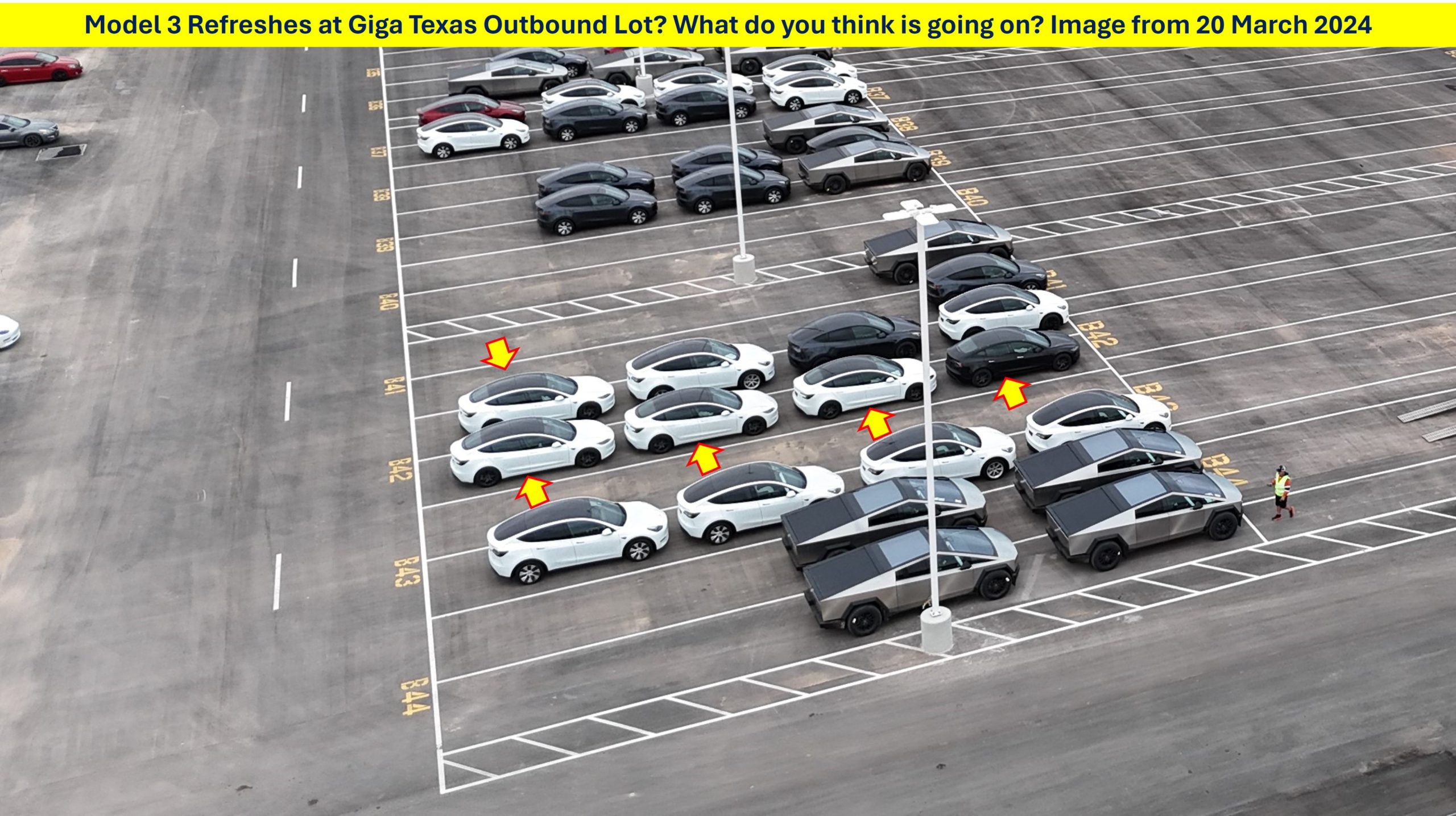 Tesla Model 3 sedans surprisingly spotted in Giga Texas outbound lot Auto Recent