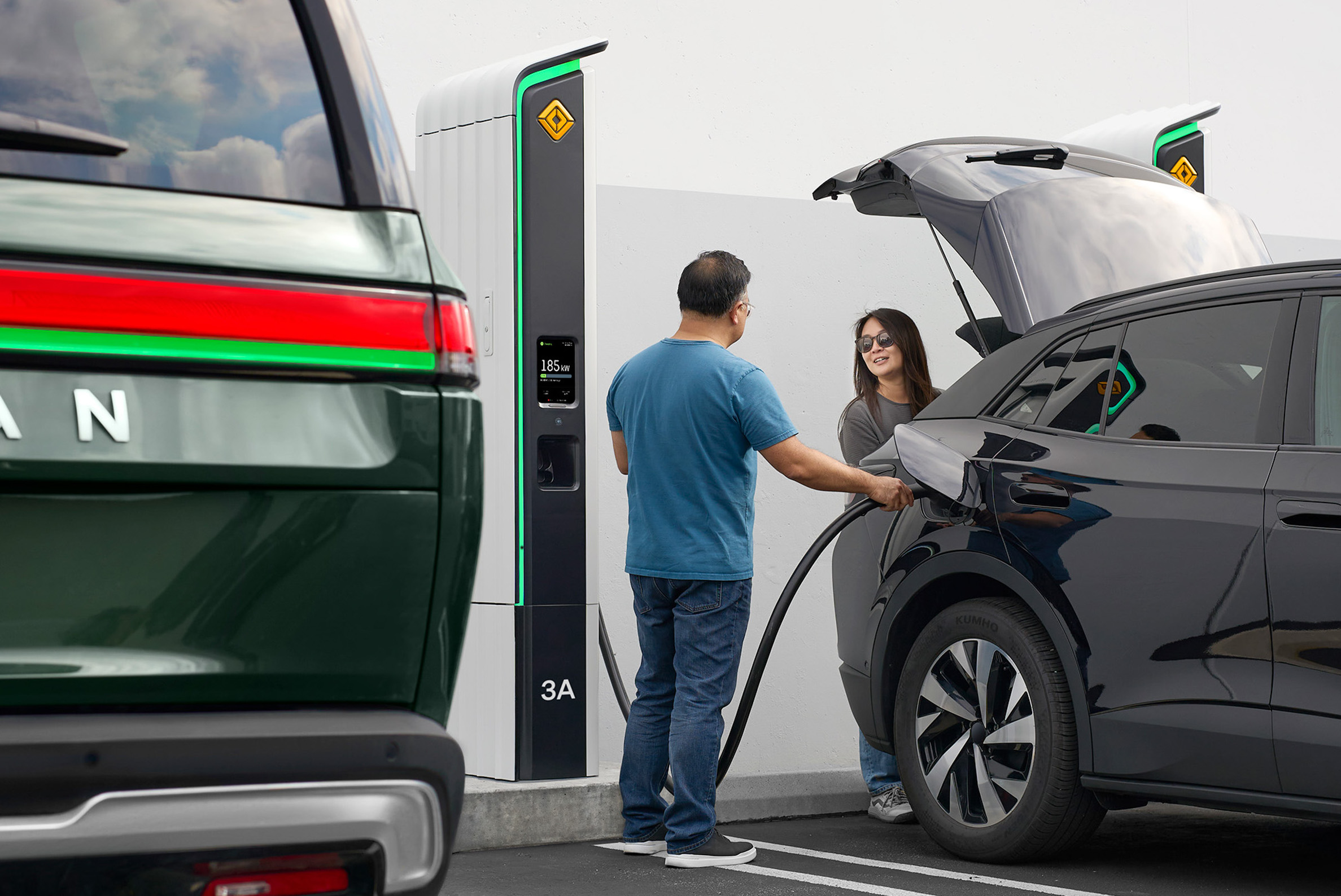 Rivian launches charger designed to open charging network to other EVs Auto Recent