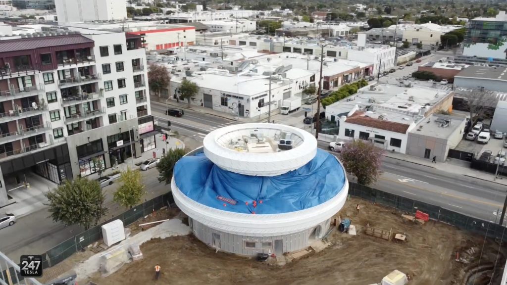 Tesla diner and Supercharger site gets grading, conduit and rain cover Auto Recent