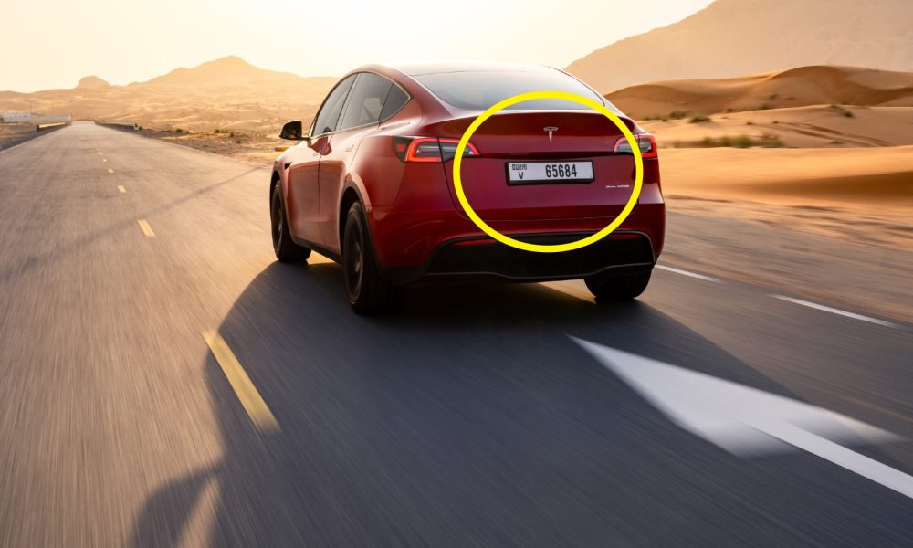 tesla model y rear