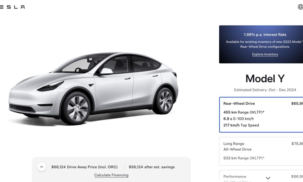 Tesla-model-3-model-Y-interest-rate-inventory