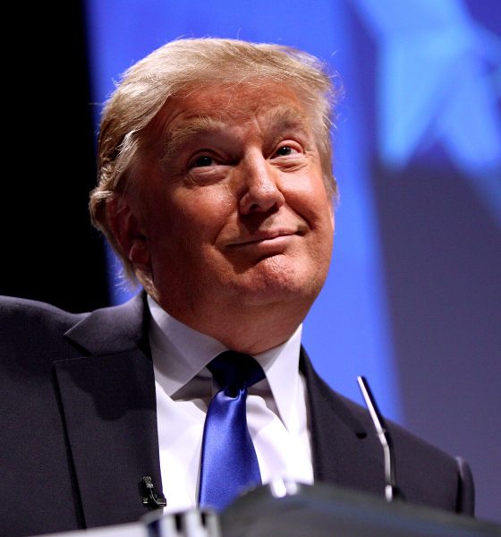 donald trump smiling