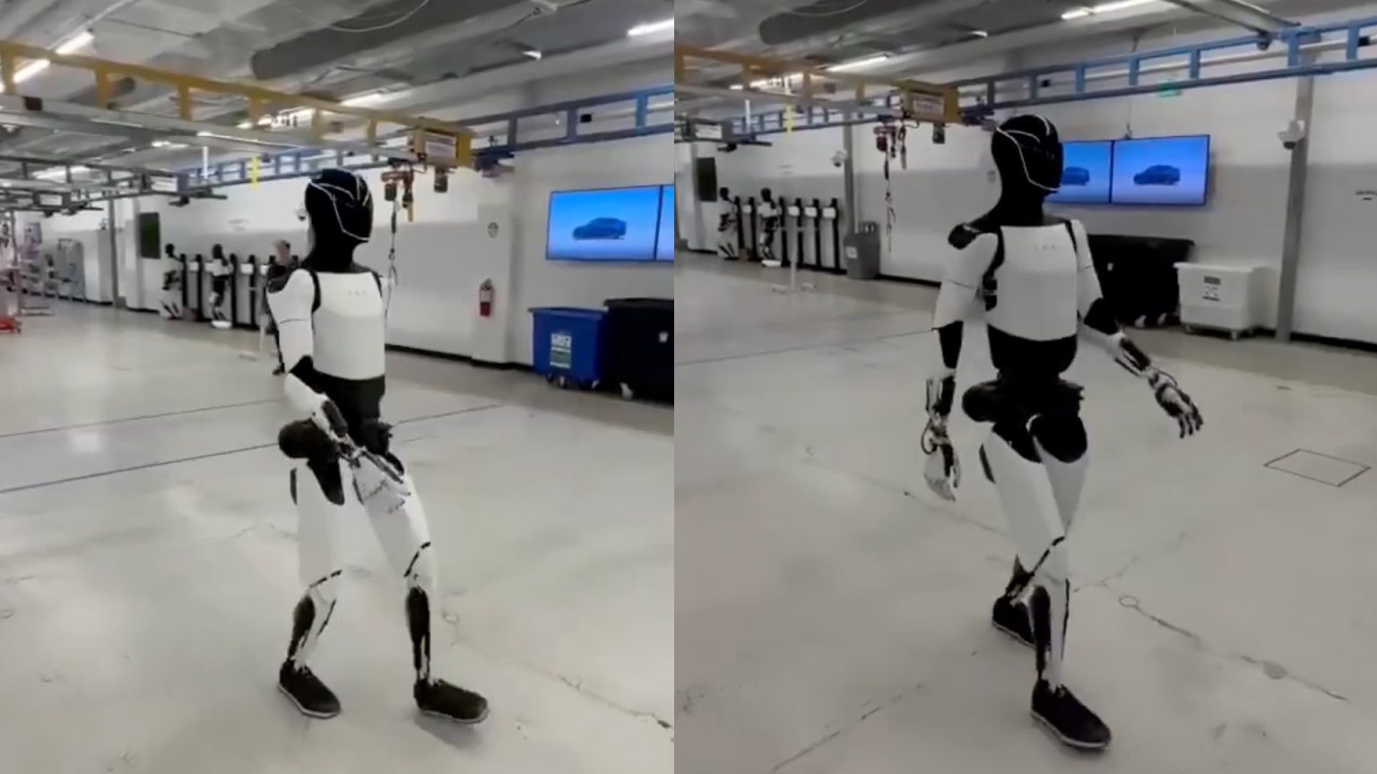 Tesla shares Optimus' improved walk in new update video