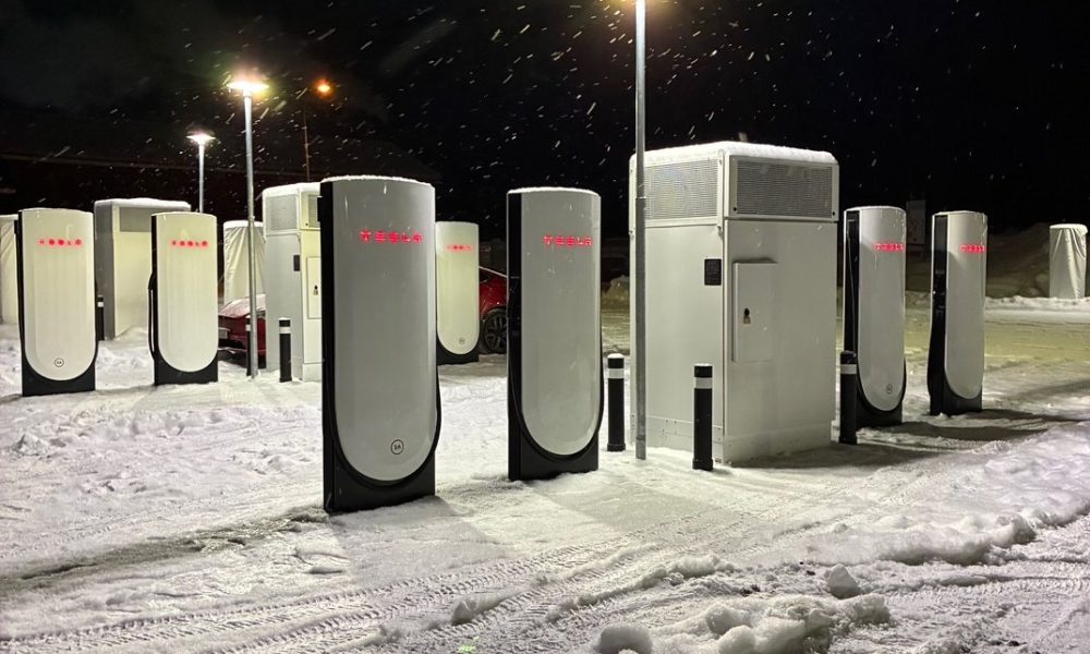 Tesla Supercharger vandalized with frozen cables and anti-Musk imagery amid Sweden union dispute