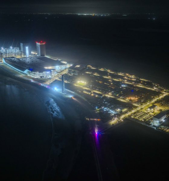 Elon Musk shares nighttime view of latest Starbase in Texas