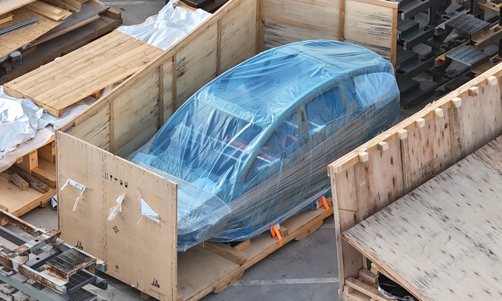 Tesla shows off mysterious vehicle at Giga Texas