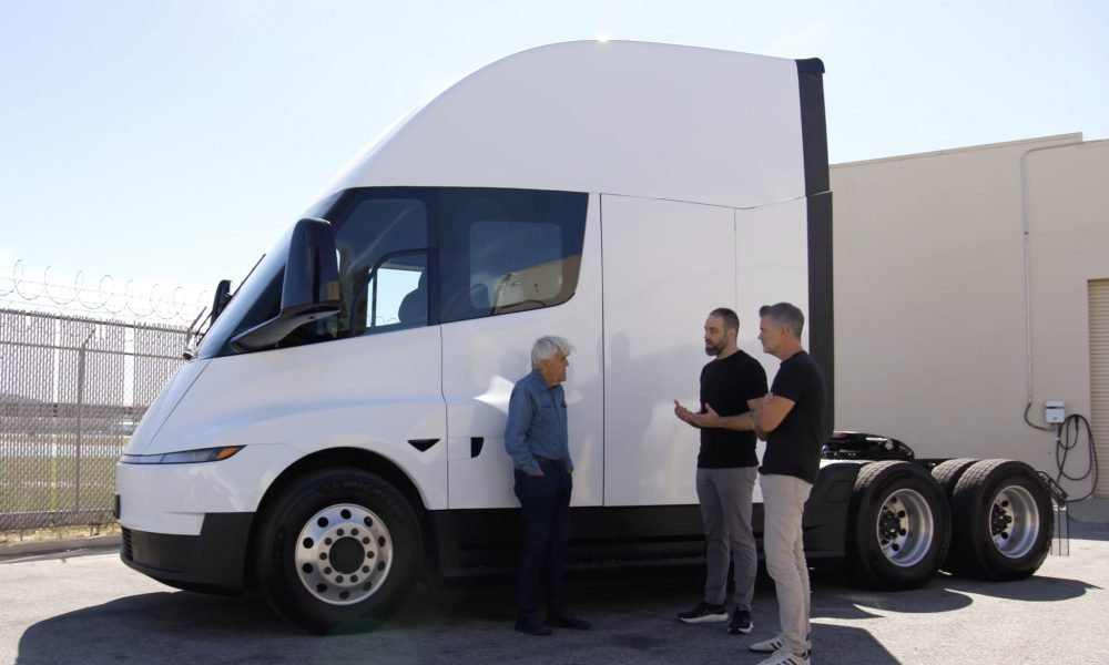 Tesla reveals various improvements to the Semi in new piece with Jay Leno