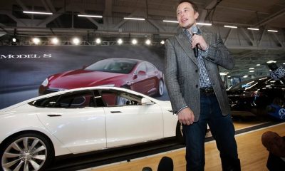lon Musk at the Tesla Model S production launch at the Fremont factory, June 2012. Photo shared by Musk on X, March 2026.