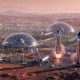 Rendering of a colonized Mars by way of SpaceX