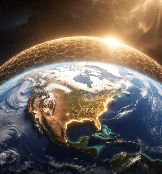 US Golden Dome space defense system (Concept render by Grok)