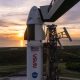 Crew Dragon sits atop Falcon 9 at sunrise on Cape Canaveral's pad 40, less than a day before four astronauts are set to launch to the ISS. (Credit: SpaceX)