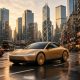 Concept image of Tesla Cybercab in the streets of Hong Kong via Grok