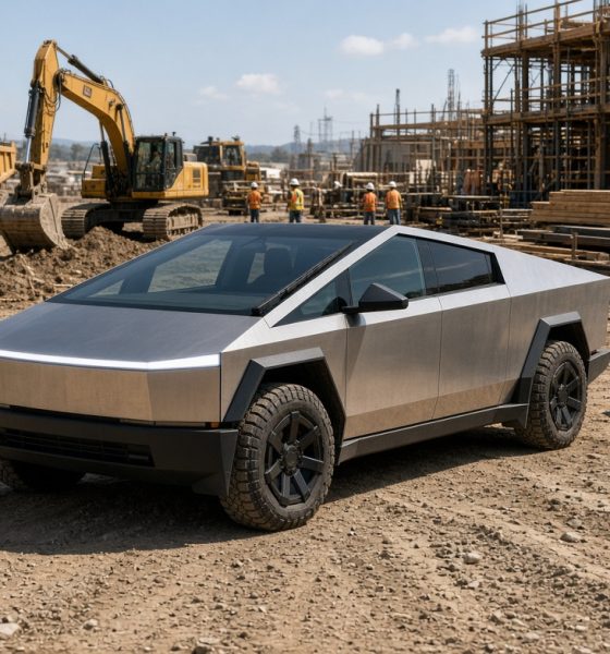 Tesla Cybertruck construction site