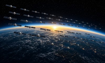 Concept rendering of SpaceX Starmind constellation via Grok