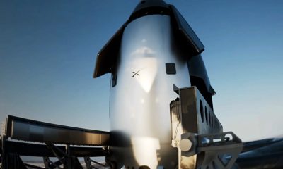 Concept video of SpaceX’s Flight 15 Starship held in the launch tower’s chopstick arms after a catch. (Credit: SpaceX)