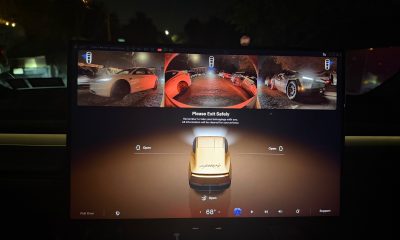 Tesla Cybercab camera visibility for passengers (Credit: Dan Burkland via X)