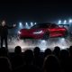 tesla roadster elon musk flying